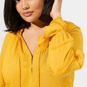 New! Torrid Yellow Gold Boho Top ~ sz 2